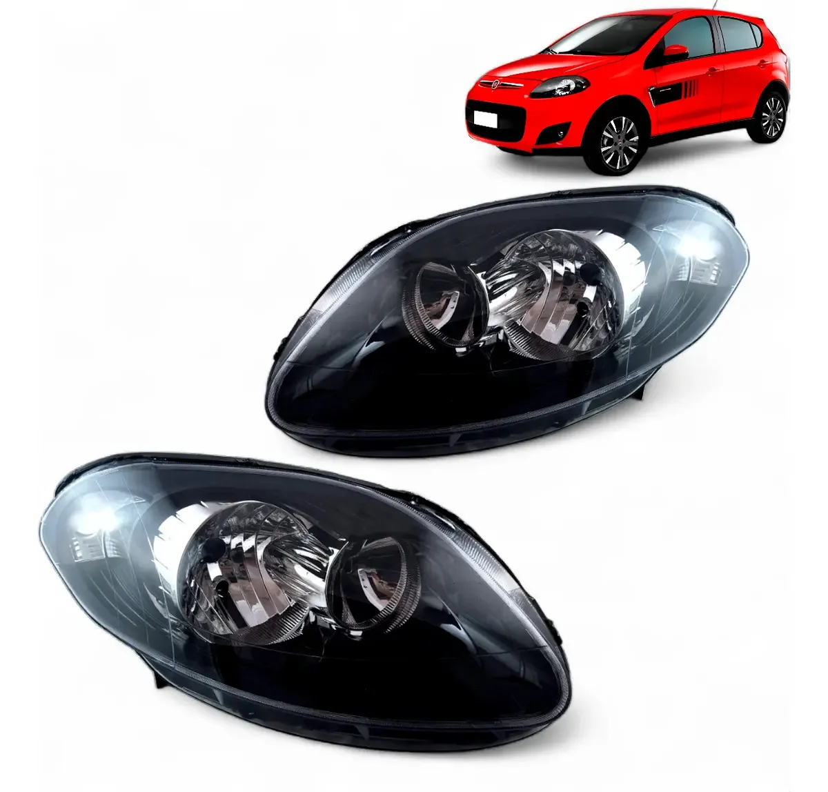 farol fiat palio modelo novo fume